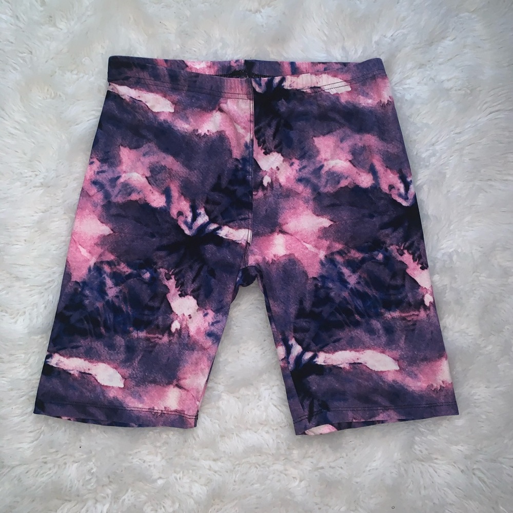 Tye dye biker shorts